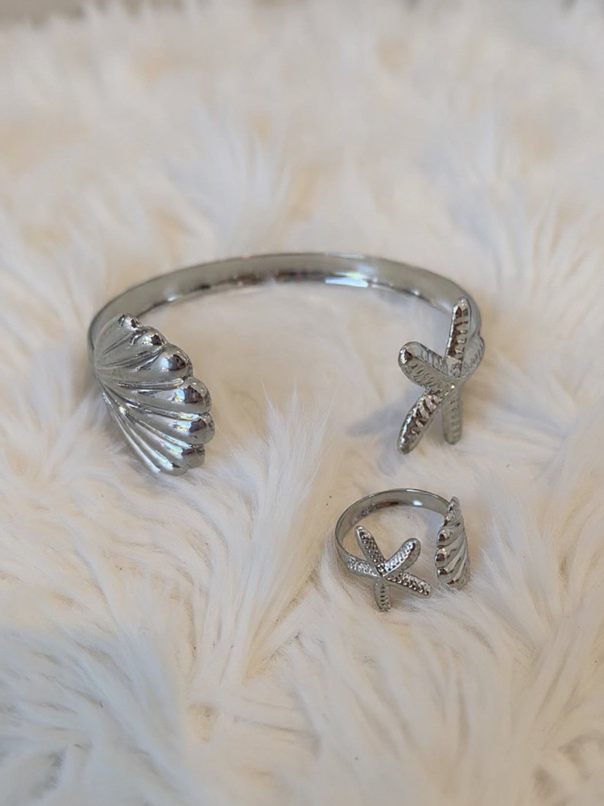 AC114 Brazalete mar + anillo